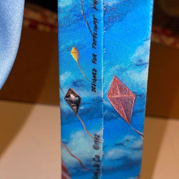Vintage Ralph Marlin Designer KITES tie 1992 - Picture 7 of 11
